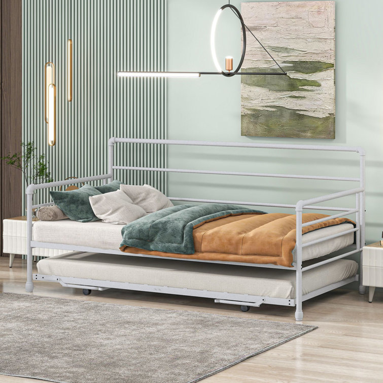 Williston Amoriel Twin Steel Daybed with PopUp Trundle Wayfair